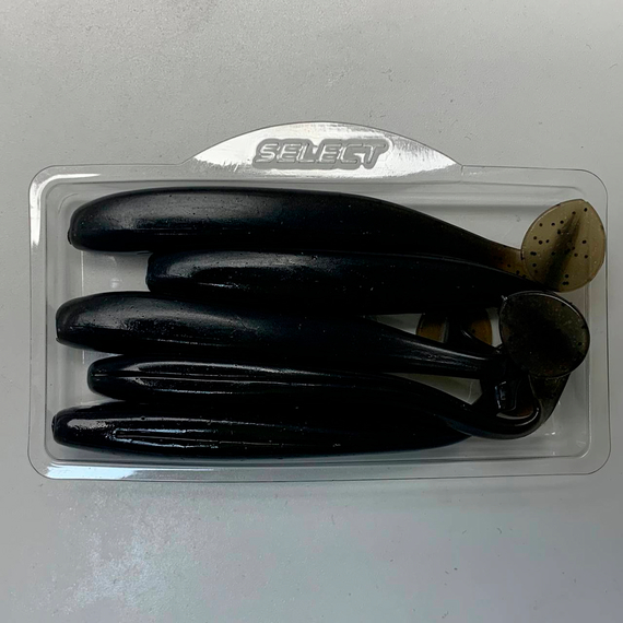 Силикон Select Easy Shad 3.5" #102 — съедобный виброхвост для судака, щуки и большого окуня (5 шт/упак), Длина силикона: 3.5" (8.89 см), Расцветка силикона: 102, фото , изображение 8