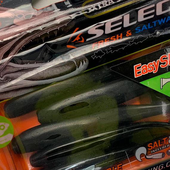 Силикон Select Easy Shad 3.5" #102 — съедобный виброхвост для судака, щуки и большого окуня (5 шт/упак), Длина силикона: 3.5" (8.89 см), Расцветка силикона: 102, фото , изображение 6
