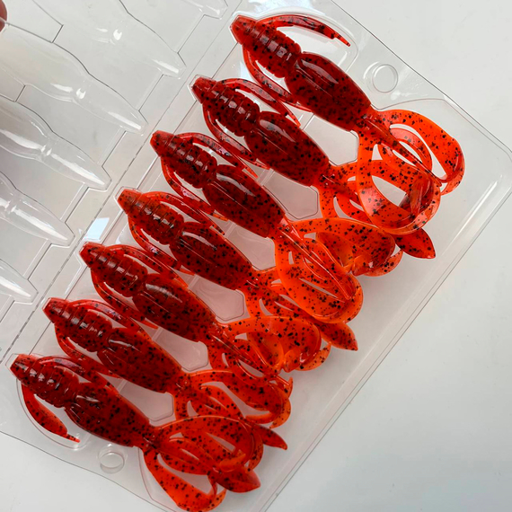 Силикон Keitech Crazy Flapper 3.6" (7 шт/упак), цвет: 407 delta craw, Длина силикона: 3.6" (9.1 см), Расцветка силикона: 407 Delta Craw, фото , изображение 17