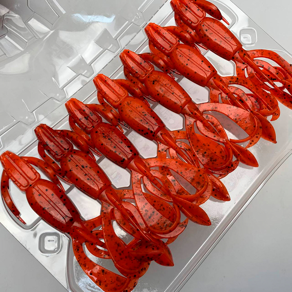 Силикон Keitech Crazy Flapper 3.6" (7 шт/упак), цвет: 407 delta craw, Длина силикона: 3.6" (9.1 см), Расцветка силикона: 407 Delta Craw, фото , изображение 18