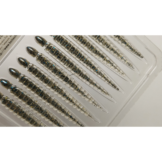 Силикон Keitech Custom Leech 3" (10 шт/упак), цвет:205 bluegill, Длина силикона: 3" (7.6 см), Расцветка силикона: 205 Bluegill, фото , изображение 12