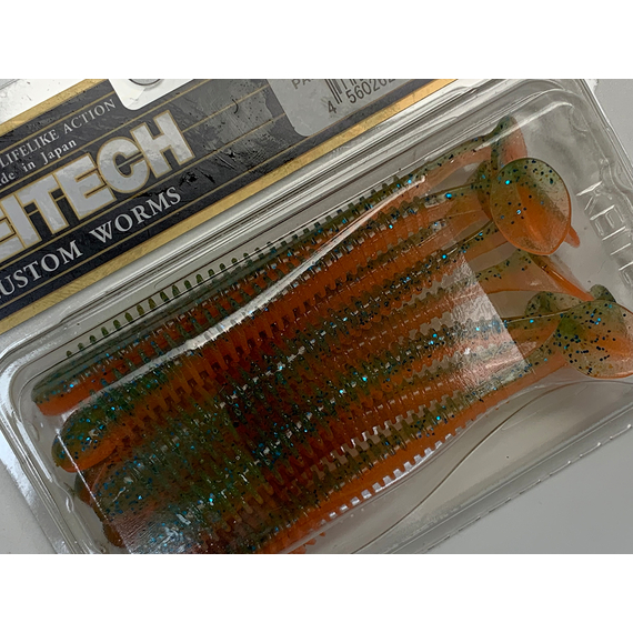 Силікон Keitech Swing Impact 3.5" (8 шт/упак), колір:pal#11 rotten carrot, Довжина силікону: 3.5" (8.9 см), Колір силікону: PAL#11 Rotten Carrot, фото , изображение 8