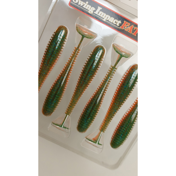 Силикон Keitech Swing Impact FAT 3.8" (6 шт/упак), цвет: pal#11 rotten carrot, Длина силикона: 3.8" (9.7 см), Расцветка силикона: PAL#11 Rotten Carrot, фото , изображение 11