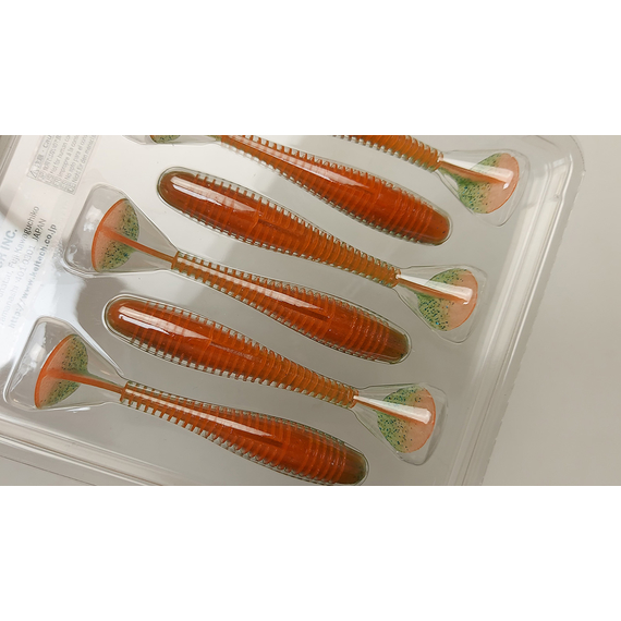 Силикон Keitech Swing Impact FAT 3.8" (6 шт/упак), цвет: pal#11 rotten carrot, Длина силикона: 3.8" (9.7 см), Расцветка силикона: PAL#11 Rotten Carrot, фото , изображение 10