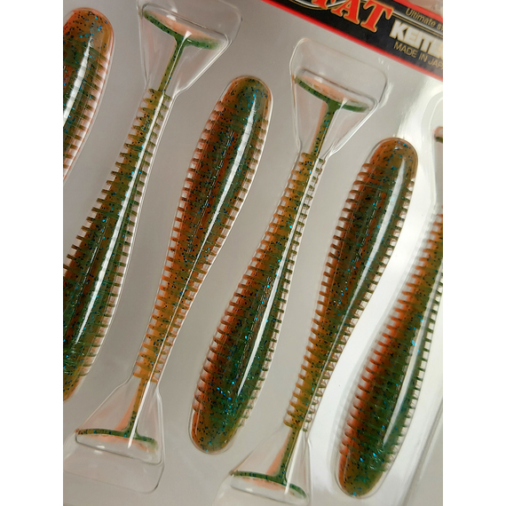 Силикон Keitech Swing Impact FAT 3.8" (6 шт/упак), цвет: pal#11 rotten carrot, Длина силикона: 3.8" (9.7 см), Расцветка силикона: PAL#11 Rotten Carrot, фото , изображение 15