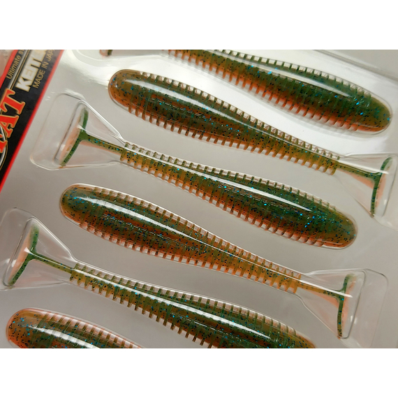 Силикон Keitech Swing Impact FAT 3.8" (6 шт/упак), цвет: pal#11 rotten carrot, Длина силикона: 3.8" (9.7 см), Расцветка силикона: PAL#11 Rotten Carrot, фото , изображение 13
