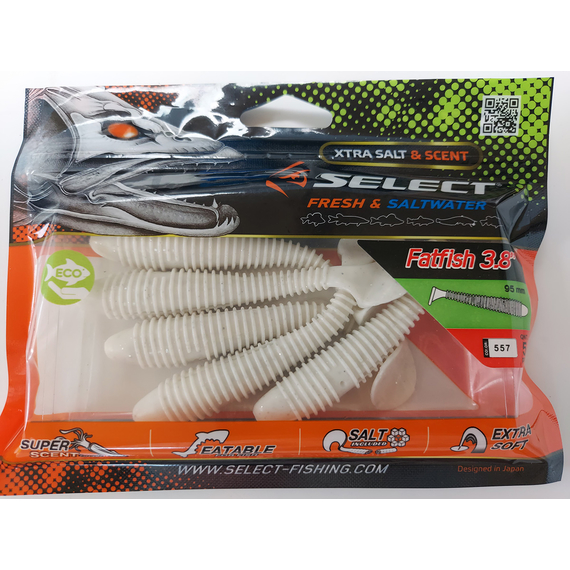 Силікон Select Fatfish 3.8" col.557 (5 шт/упак), Довжина силікону: 3.8" (9.65 см), Колір силікону: 557, фото , изображение 4