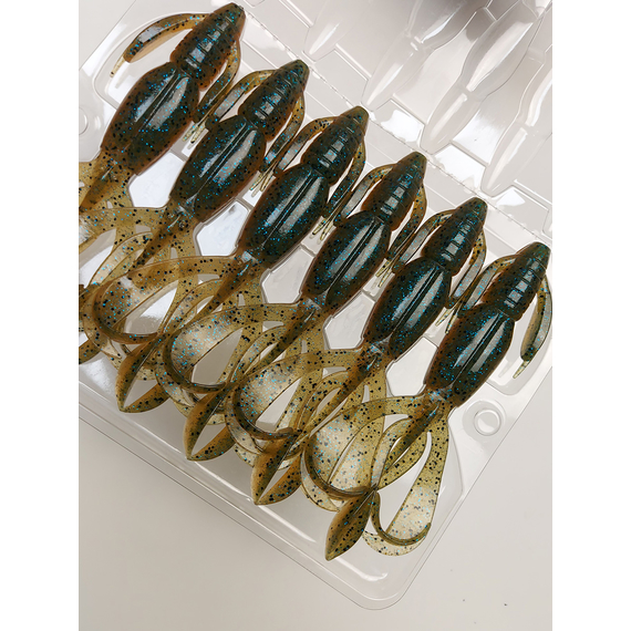 Силікон Keitech Crazy Flapper 4.4" (6 шт/упак), колір: 403 green weenie blue, Довжина силікону: 4.4" (11.2 см), Колір силікону: 403 Green Weenie Blue, фото , изображение 10