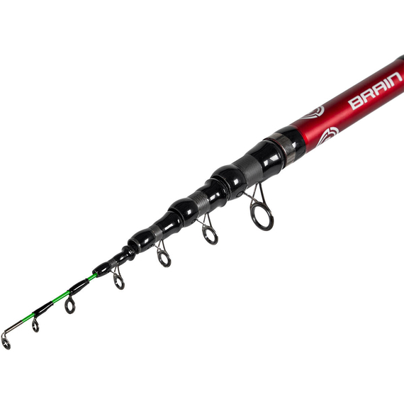 Телескопічний фідер Brain Classic Tele Feeder 2.40m, тест до 160g (+ чохол, пластиковий захист на кільця, три вершинки), Модель: 2.40m, фото , изображение 4