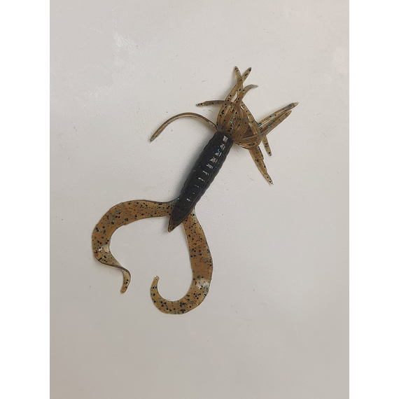 Силікон Keitech Little Spider 2" (8 шт/упак), колір:207 green pumpkin pp. flk, Довжина силікону: 2" (5.1 см), Колір силікону: 207 Green Pumpkin PP. Blue FLK, фото , изображение 5