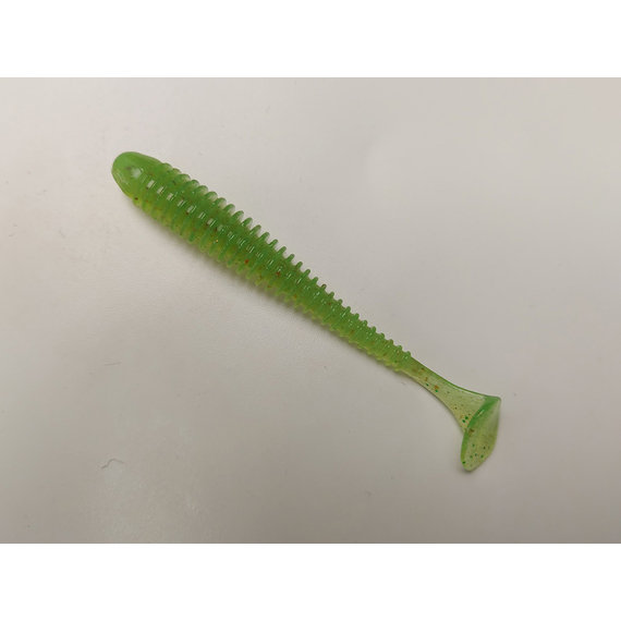 Силікон Keitech Swing Impact 3" (10 шт/упак), колір:424 lime chartreuse, Довжина силікону: 3" (7.6 см), Колір силікону: 424 Lime Chartreuse, фото , изображение 2