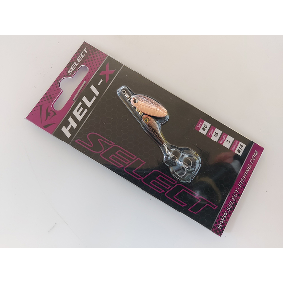 Блешня Select Heli-X No0 3.0g #16, Вага блешні: 3г, Колір блешні: 16, фото , изображение 2