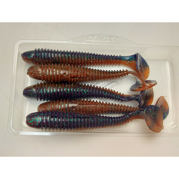 Силікон Select Fatfish 3.8" col.206 (5 шт/упак), Довжина силікону: 3.8" (9.65 см), Колір силікону: 206, фото , изображение 9
