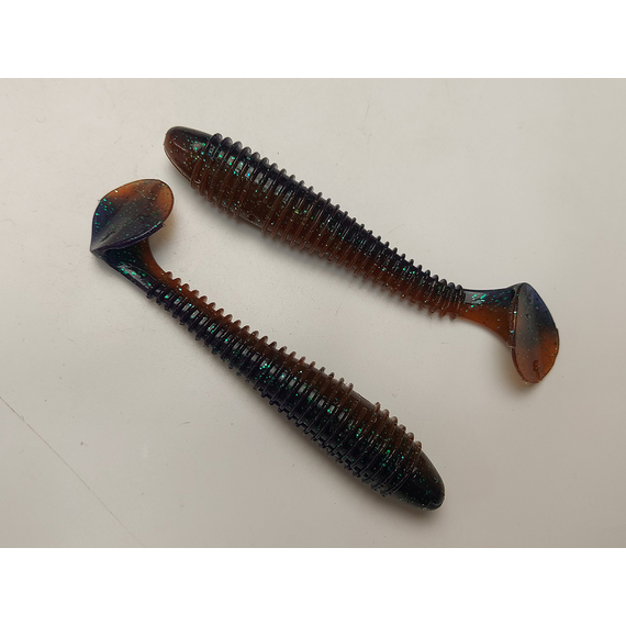 Силікон Select Fatfish 3.8" col.206 (5 шт/упак), Довжина силікону: 3.8" (9.65 см), Колір силікону: 206, фото , изображение 5