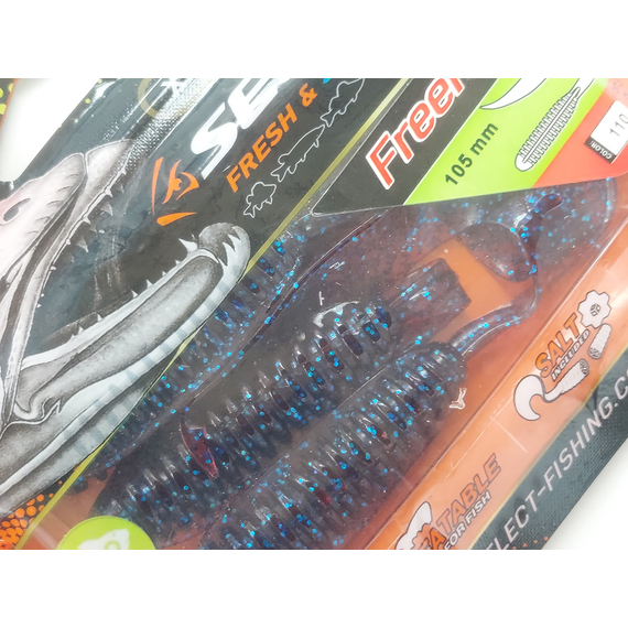Силикон Select Freek 5.5" col.110 (3 шт/упак), Длина силикона: 5.5" (13.97 см), Расцветка силикона: 110, фото , изображение 9