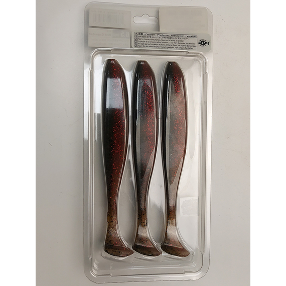 Силикон Keitech Easy Shiner 6.5" (3 шт/упак), цвет:404 red crawdad, Длина силикона: 6.5" (16.5 см), Расцветка силикона: 404 Red Crawdad, фото , изображение 15