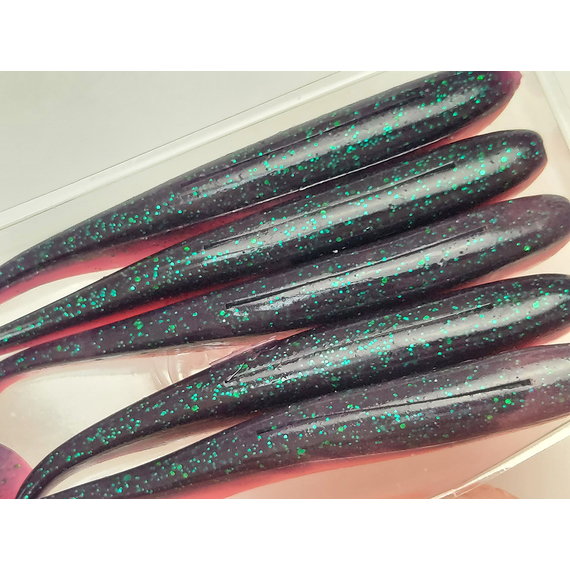 Силікон Select Easy Shad 5" #205 — їстівний віброхвіст для судака та щуки (5 шт/упак), Довжина силікону: 5" (12.7 см), Колір силікону: 205, фото , изображение 10