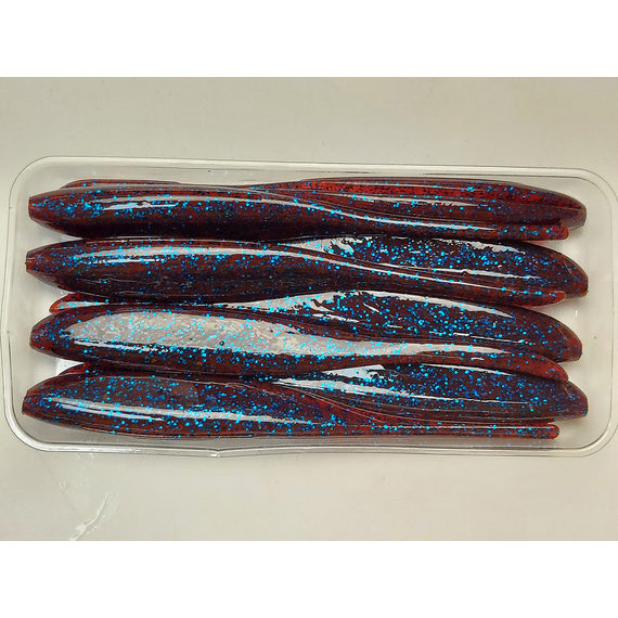 Силикон Keitech Shad Impact 4" (8 шт/упак), цвет: ea#03 grape, Длина силикона: 4" (10.2 см), Расцветка силикона: EA#03 Grape, фото , изображение 6