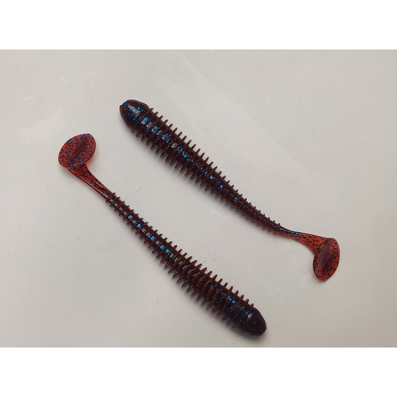 Силікон Keitech Swing Impact 3.5" (8 шт/упак), колір:ea#03 grape, Довжина силікону: 3.5" (8.9 см), Колір силікону: EA#03 Grape, фото , изображение 3