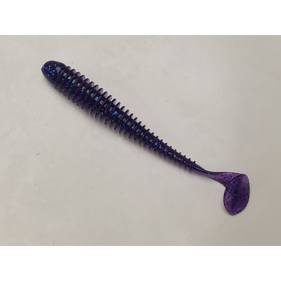 Силікон Keitech Swing Impact 3.5" (8 шт/упак), колір:ea#04 violet, Довжина силікону: 3.5" (8.9 см), Колір силікону: EA#04 Violet, фото , изображение 2