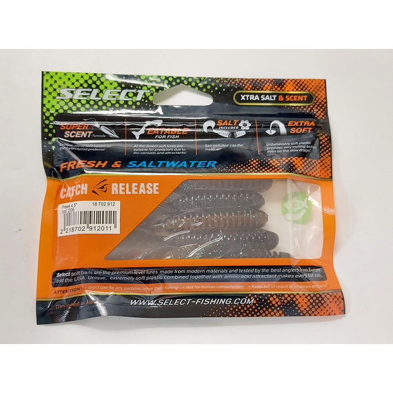 Силікон Select Freek 4.5" col.206 (5 шт/упак), Довжина силікону: 4.5" (11.43 см), Колір силікону: 206, фото , изображение 9