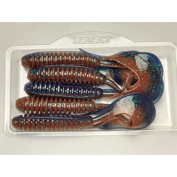 Силікон Select Freek 4.5" col.206 (5 шт/упак), Довжина силікону: 4.5" (11.43 см), Колір силікону: 206, фото , изображение 6