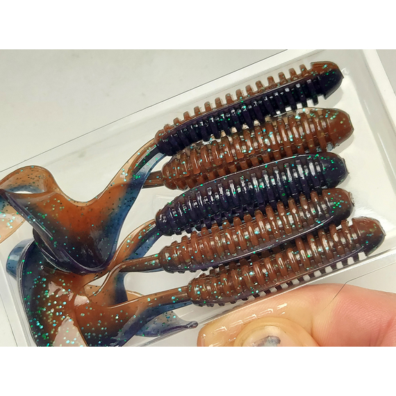 Силікон Select Freek 4.5" col.206 (5 шт/упак), Довжина силікону: 4.5" (11.43 см), Колір силікону: 206, фото , изображение 8