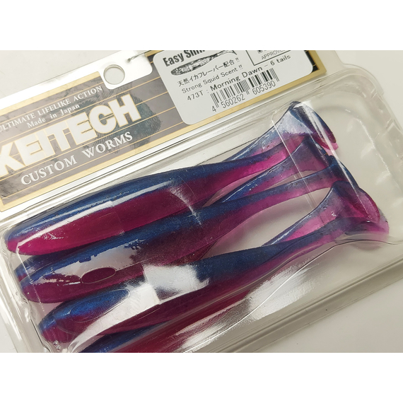 Силикон Keitech Easy Shiner 4.5" (6 шт/уп), цвет:473 morning dawn, Длина силикона: 4.5" (11.4 см), Расцветка силикона: 473 Morning Dawn, фото , изображение 8