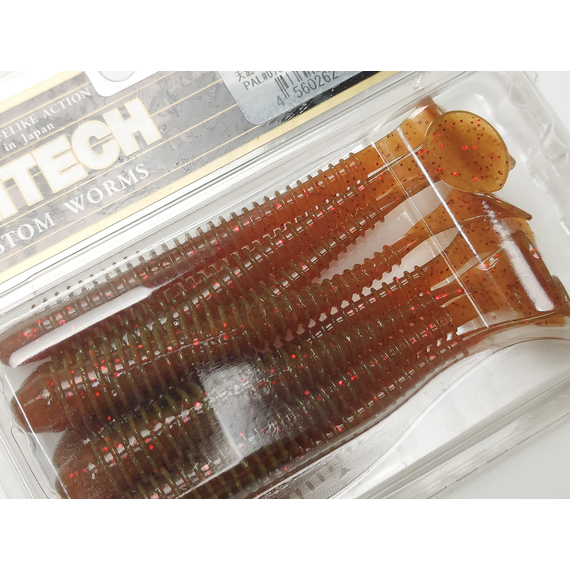 Силікон Keitech Swing Impact 3.5" (8 шт/упак), колір:pal#07 motoroil red flake, Довжина силікону: 3.5" (8.9 см), Колір силікону: pal#07 motoroil red flake, фото , изображение 7