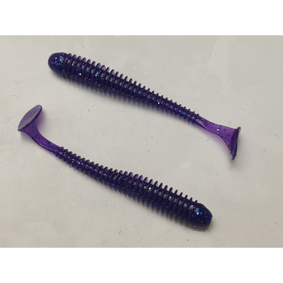 Силікон Keitech Swing Impact 3" (10 шт/упак), колір:ea#04 violet, Довжина силікону: 3" (7.6 см), Колір силікону: EA#04 Violet, фото , изображение 3