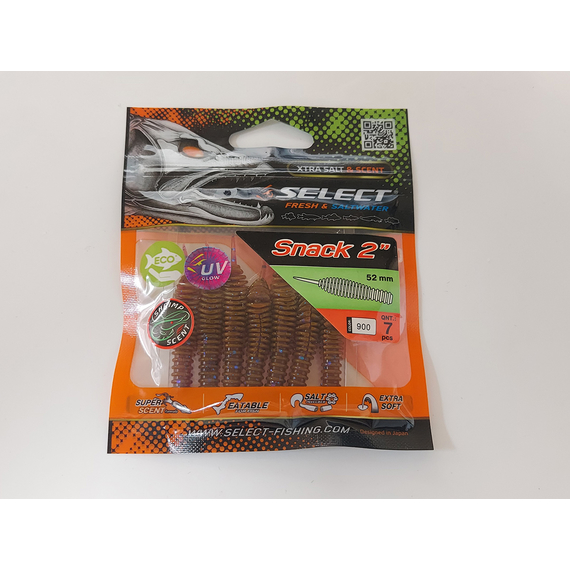 Силікон Select Snack 2.0" col.900 (7 шт/пак), Довжина силікону: 2" (5.2 см), Колір силікону: 900, фото , изображение 6