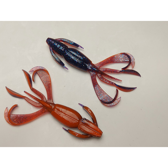 Силикон Keitech Crazy Flapper 4.4" (6 шт/упак), цвет: pal#09 violet fire, Длина силикона: 4.4" (11.2 см), Расцветка силикона: PAL#09 Violet Fire, фото , изображение 4