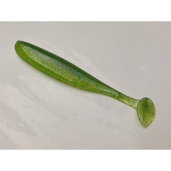 Силикон Keitech Easy Shiner 4" (7 шт/упак), цвет:424 lime chartreuse, Длина силикона: 4" (10.2 см), Расцветка силикона: 424 Lime Chartreuse, фото , изображение 3
