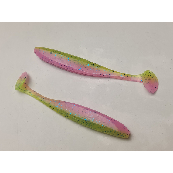Силікон Keitech Easy Shiner 4" (7 шт/уп), колір:ea#16 cotton candy blue f, Довжина силікону: 4" (10.2 см), Колір силікону: ea#16 cotton candy blue f, фото , изображение 4