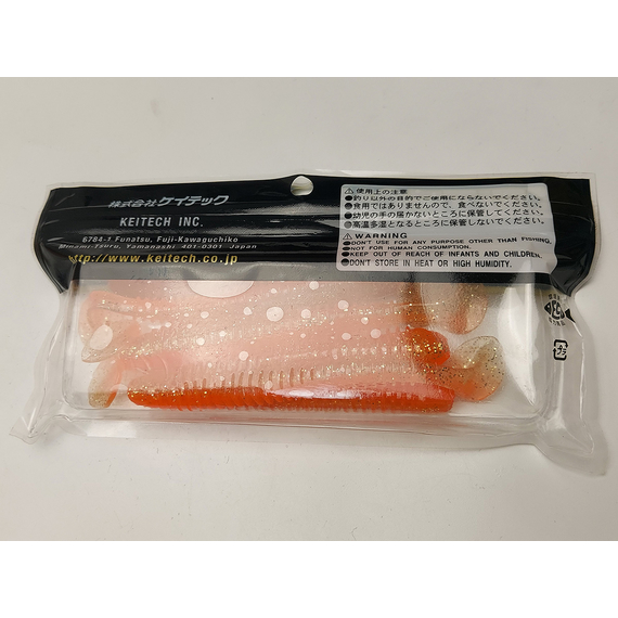 Силікон Keitech Swing Impact 4.5" (6 шт/упак), колір:ea#06 orange flash, Довжина силікону: 4.5" (11.4 см), Колір силікону: EA#06 Orange Flash, фото , изображение 8