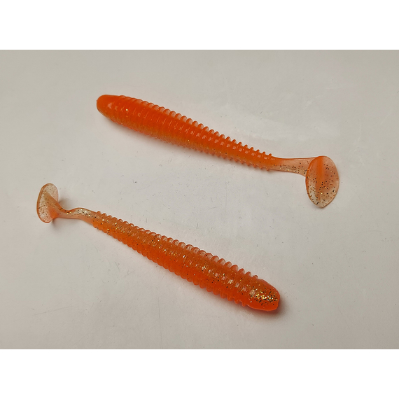 Силікон Keitech Swing Impact 4.5" (6 шт/упак), колір:ea#06 orange flash, Довжина силікону: 4.5" (11.4 см), Колір силікону: EA#06 Orange Flash, фото , изображение 4