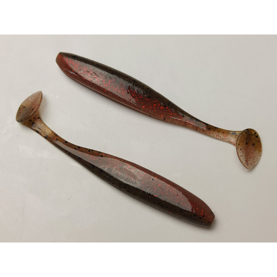 Силикон Keitech Easy Shiner 4" (7 шт/упак), цвет:404 red crawdad, Длина силикона: 4" (10.2 см), Расцветка силикона: 404 Red Crawdad, фото , изображение 5
