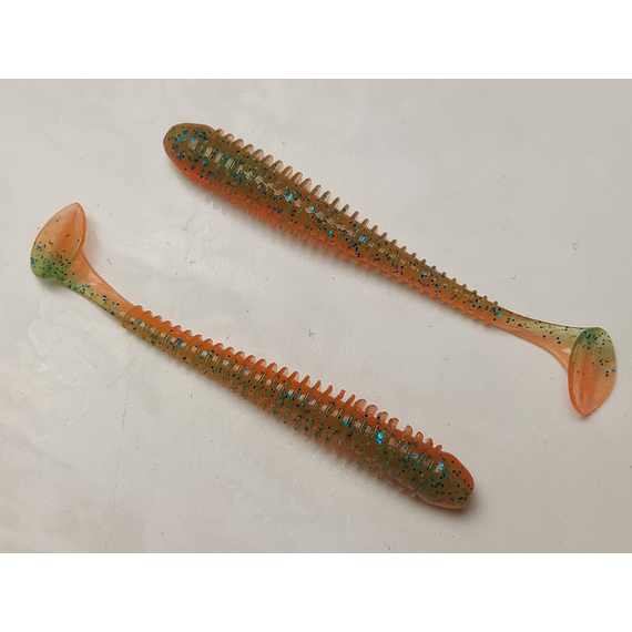 Силікон Keitech Swing Impact 3.5" (8 шт/упак), колір:pal#11 rotten carrot, Довжина силікону: 3.5" (8.9 см), Колір силікону: PAL#11 Rotten Carrot, фото , изображение 3