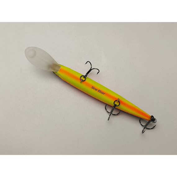 Воблер Imakatsu Diving Riprizer 110 Slow Rizer 112mm 19.0g #46 Matt Red Hot Tiger, Цвет воблера: 46 Matt Red Hot Tiger, фото , изображение 6