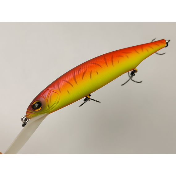 Воблер Imakatsu Diving Riprizer 110 Slow Rizer 112mm 19.0g #46 Matt Red Hot Tiger, Цвет воблера: 46 Matt Red Hot Tiger, фото , изображение 7