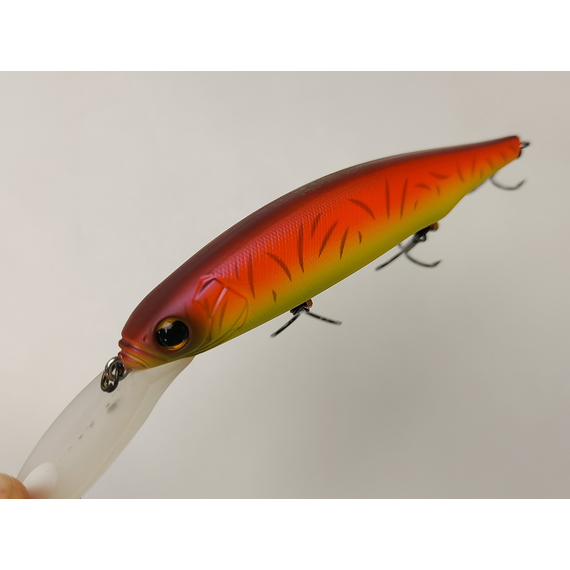Воблер Imakatsu Diving Riprizer 110 Slow Rizer 112mm 19.0g #46 Matt Red Hot Tiger, Цвет воблера: 46 Matt Red Hot Tiger, фото , изображение 8