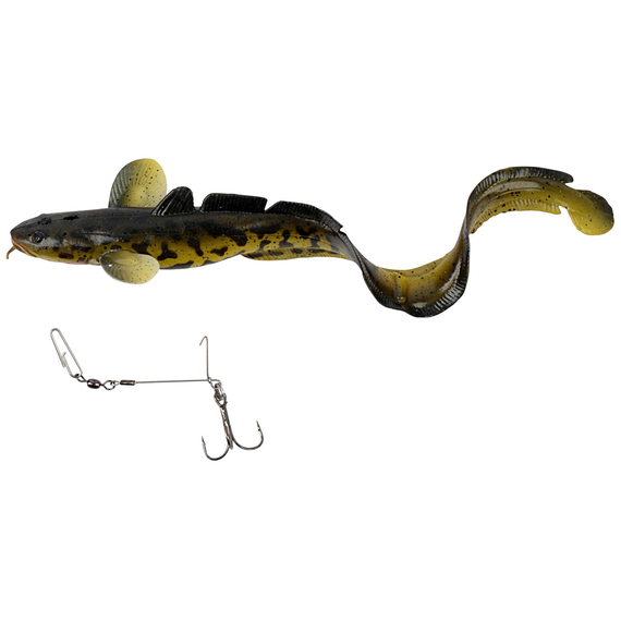 Силикон Savage Gear 3D Burbot FS 250mm 75.0g 03-FireTiger (поштучно), Длина силикона: 250mm, Расцветка силикона: 03-FireTiger, фото , изображение 2