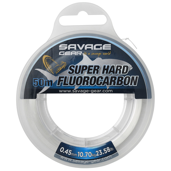 Флюорокарбон Savage Gear Super Hard 50m 0.55mm 15.90kg Clear, фото 
