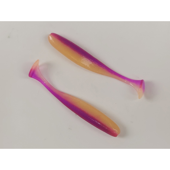 Силикон Keitech Easy Shiner 2" (12 шт/упак), цвет: pal#12 grape shad, Длина силикона: 2" (5.1 см), Расцветка силикона: PAL#12 Grape Shad, фото , изображение 4