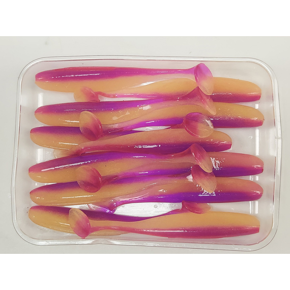 Силикон Keitech Easy Shiner 2" (12 шт/упак), цвет: pal#12 grape shad, Длина силикона: 2" (5.1 см), Расцветка силикона: PAL#12 Grape Shad, фото , изображение 6