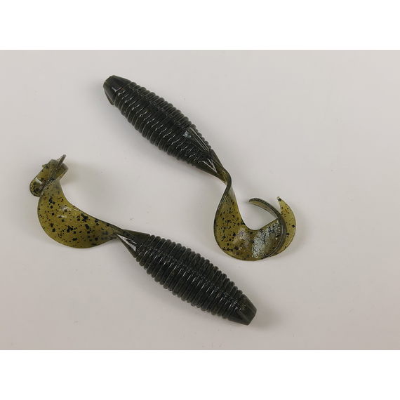 Силікон Keitech Flapper Grub 4" (7 шт/упак), колір:102 watermelon pp., Довжина силікону: 4" (10.2 см), Колір силікону: 102 Watermelon PP, фото , изображение 4
