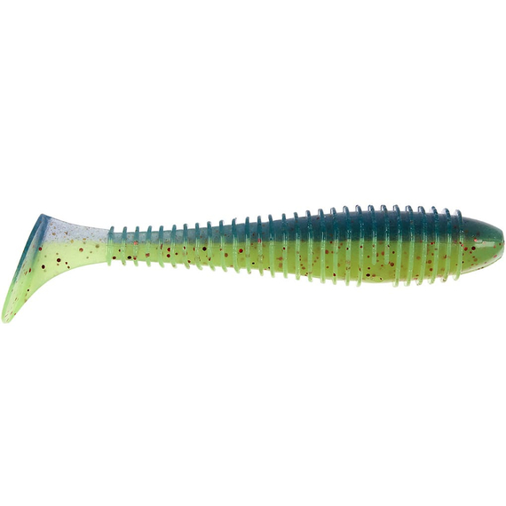 Силікон Keitech Swing Impact FAT 6.8" (3 шт/уп),, колір: ea#20 violet chart red fl, Довжина силікону: 6.8" (17.3 см), Колір силікону: EA#20 Violet Chart Red Fl, фото , изображение 2