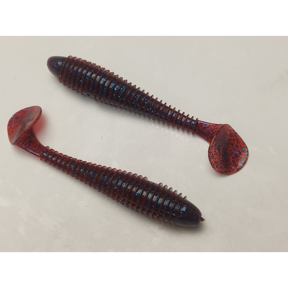 Силикон Keitech Swing Impact FAT 5.8" (4 шт/упак), цвет: ea#03 grape, Длина силикона: 5.8" (14.7 см), Расцветка силикона: EA#03 Grape, фото , изображение 4