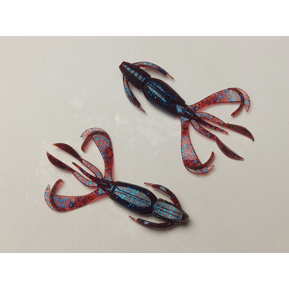 Силікон Keitech Crazy Flapper 2.4" (10 шт / уп), колір: ea#03 grape, Довжина силікону: 2.4" (6.1 см), Колір силікону: EA#03 Grape, фото , изображение 12