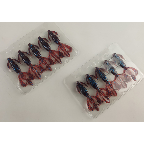 Силікон Keitech Crazy Flapper 2.4" (10 шт / уп), колір: ea#03 grape, Довжина силікону: 2.4" (6.1 см), Колір силікону: EA#03 Grape, фото , изображение 9